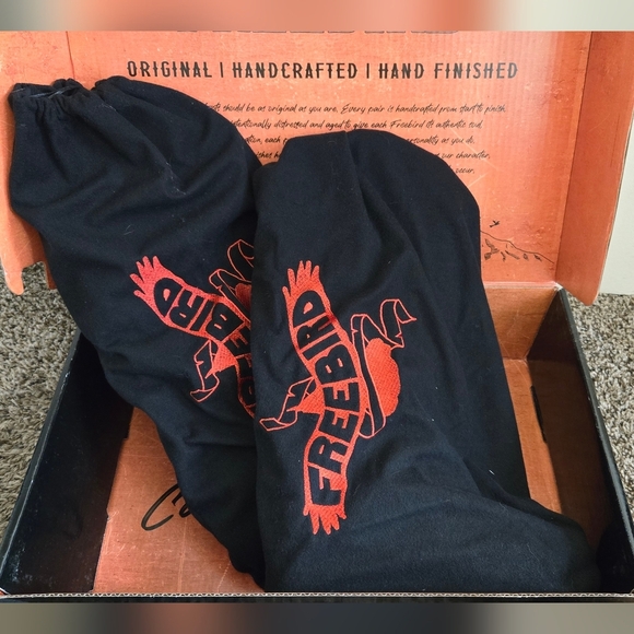 Freebird Leather Western Zip up Handcrafted Boots NIB Black size Women's 11 - Picture 9 of 9